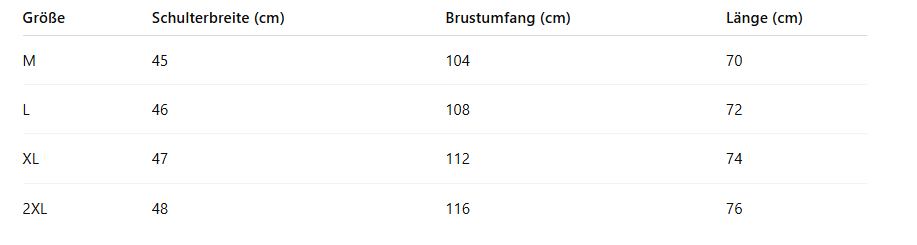 Size Guide