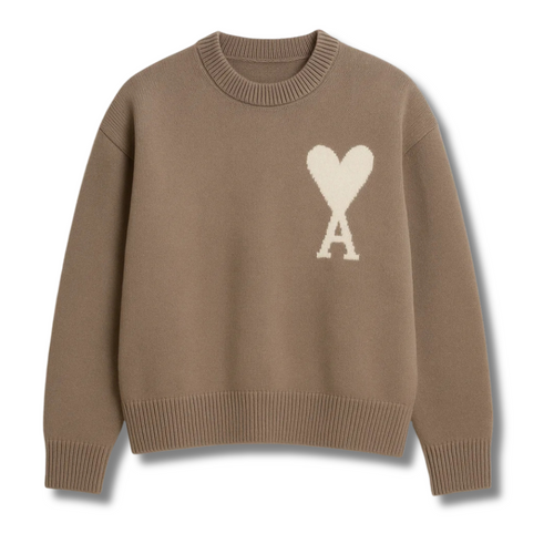 |Opherium| NEW AMI-WHITE-Heart Sweater