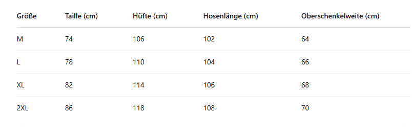 Size Guide